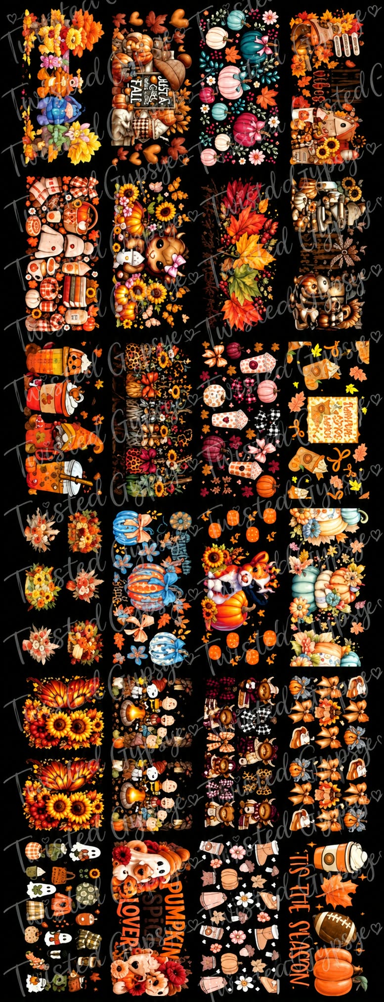 FALL UV DTF GANG SHEET