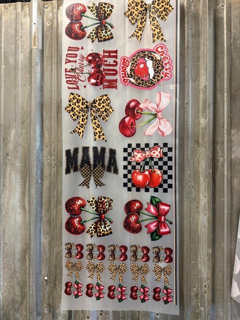 #10 PRE-PRINTED 5 FT CHERRY GANG SHEET-DTF