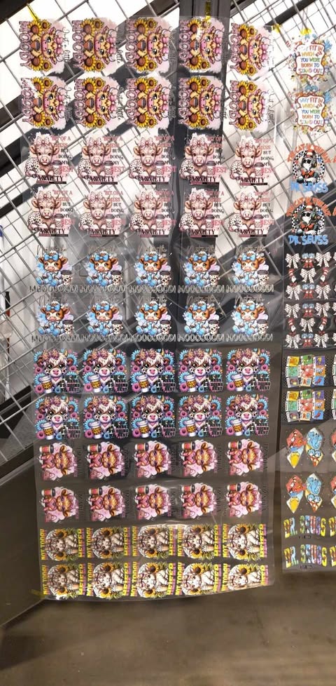UV #A PRE-PRINTED 5 FT HEIFER GANG SHEET-UV