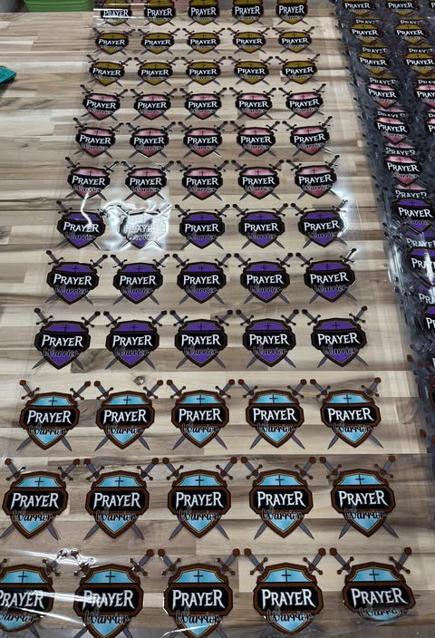 UV #C PRE-PRINTED 5 FT PRAYER WARRIOR GANG SHEET-UV