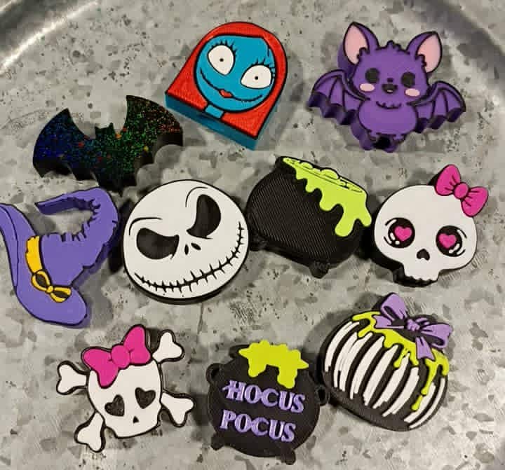 10 PACK- HALLOWEEN STRAW TOPPERS