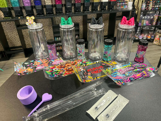 4 KIT MULTI COMBO 20 oz SNOW-GLOBE KIT WITH ACCESSORIES