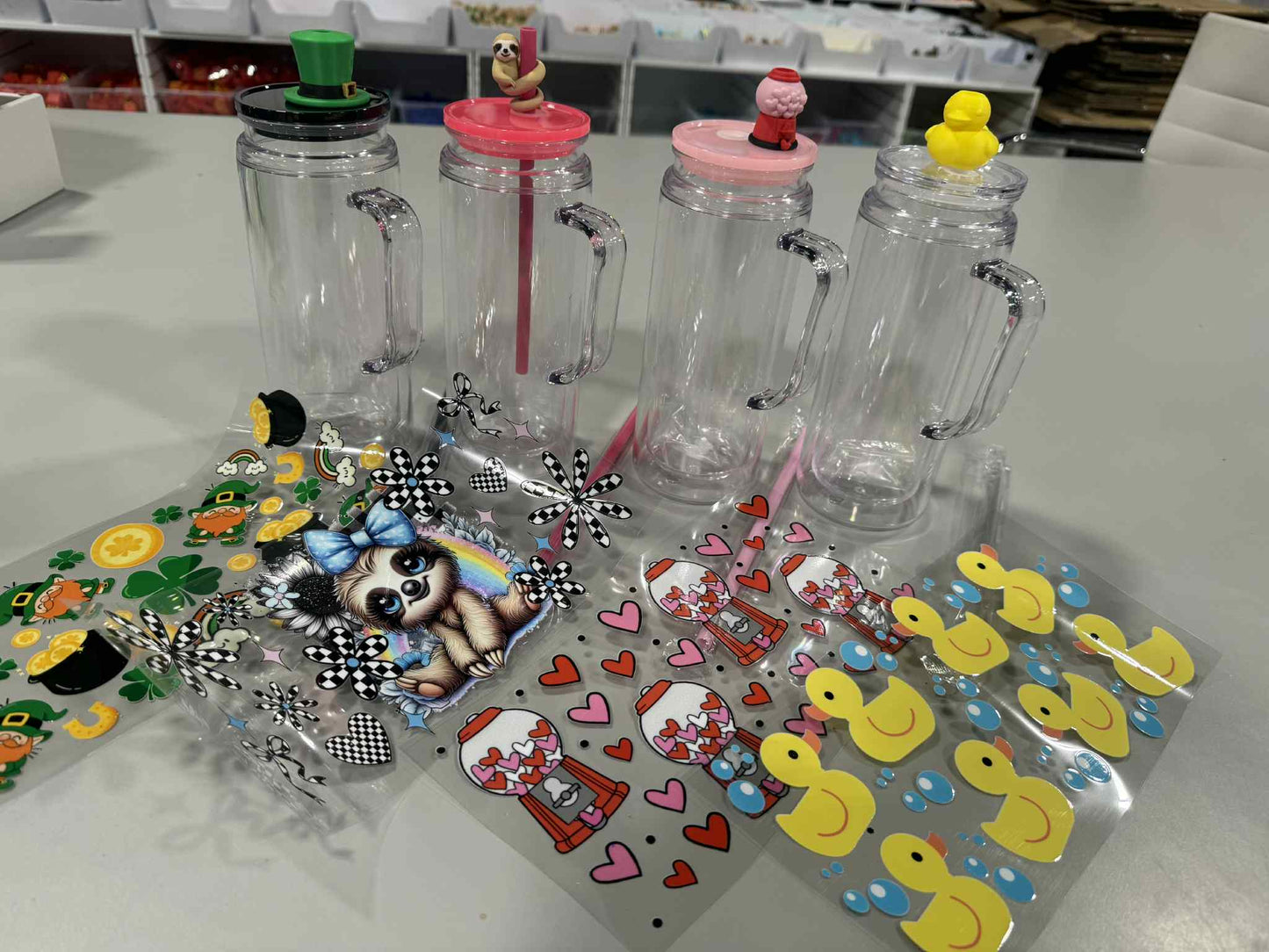 NEW 20 OZ LIBBY WITH HANDLE SNOWGLOBE KIT