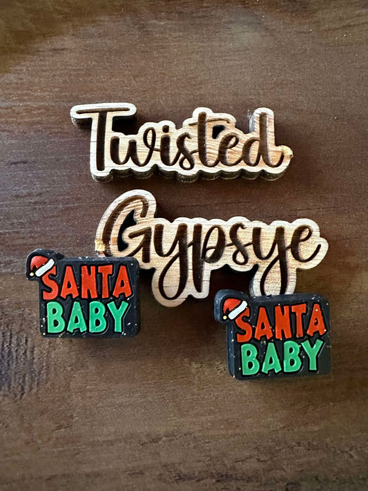 CUSTOM SANTA BABY BLACK 2 PACK #26