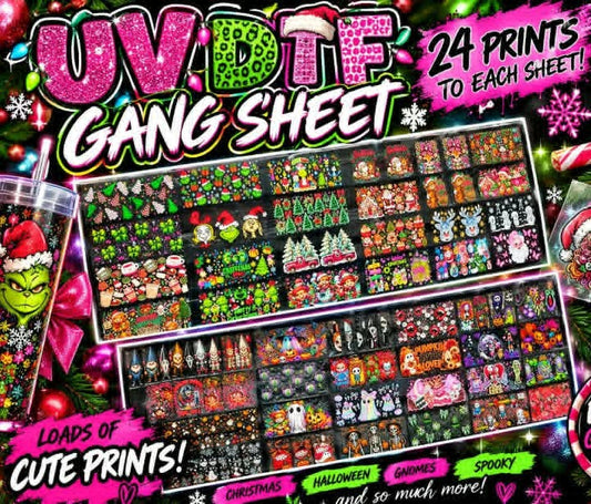 CHRISTMAS UV DTF GANG SHEET