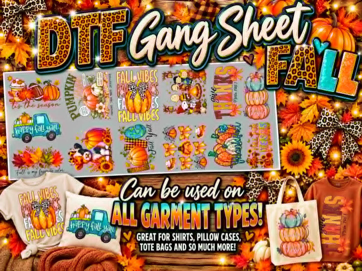 FALL *GARMENT* DTF GANG SHEET